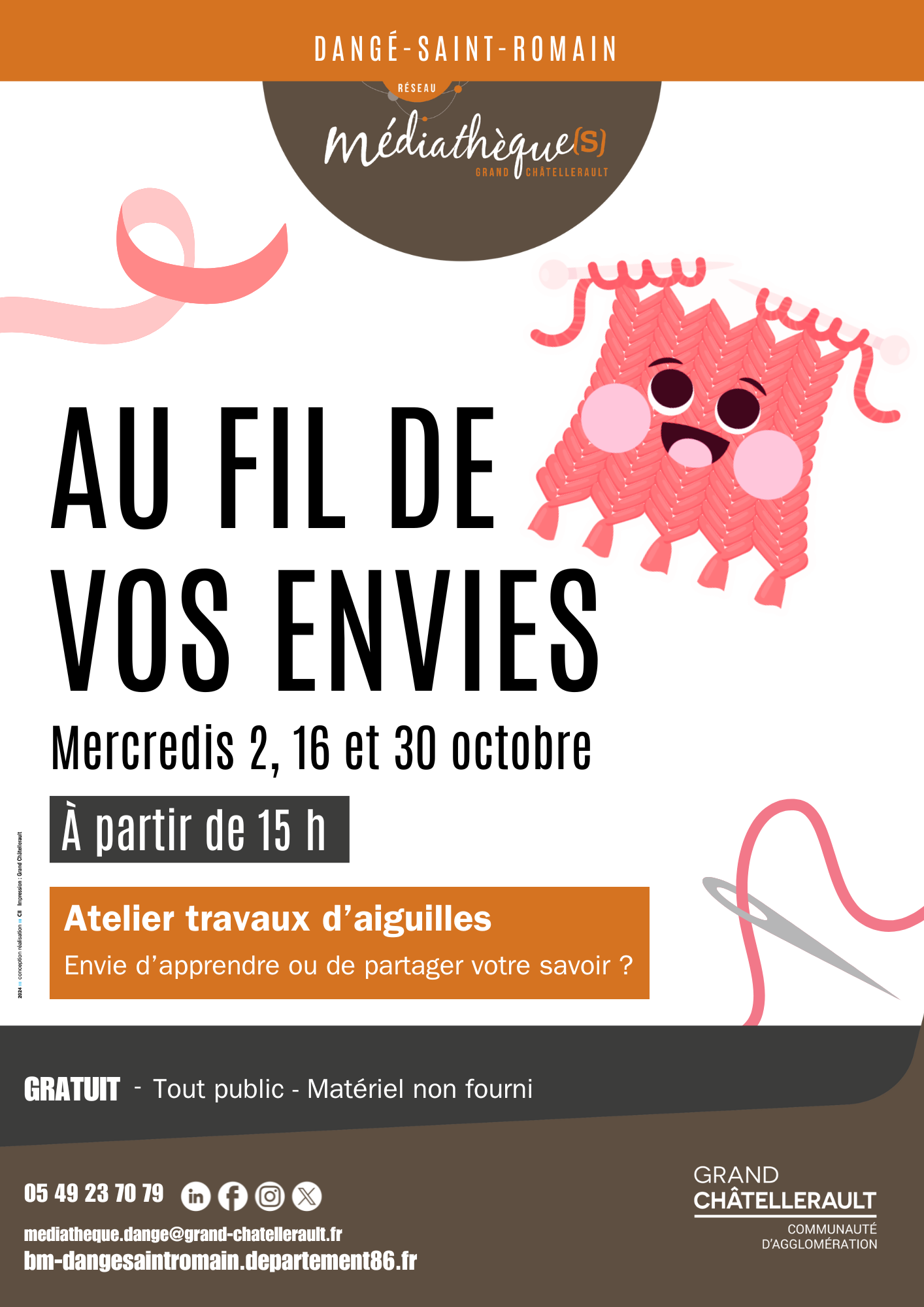 AU FIL DE VOS ENVIES - LE 30/10 - MÉDIATHÈQUE @ MÉDIATHÈQUE